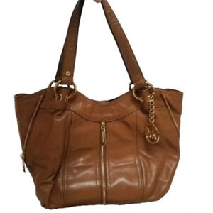 𝅺michael Kors Satchel Purse  Brown Tan